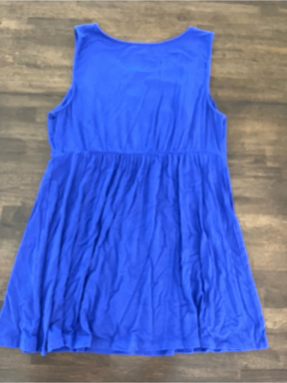 Soma Live Lounge Wear Luxuriously Soft Dress Blue Embroidered Details Sz XL - Picture 5 of 6